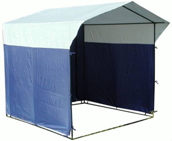Палатка торговая 2.0 х 2.0, разборная «Домик» бело-синяя