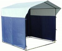 Палатка торговая, разборная «Домик» 2.0 х 2.0 К бело-синяя