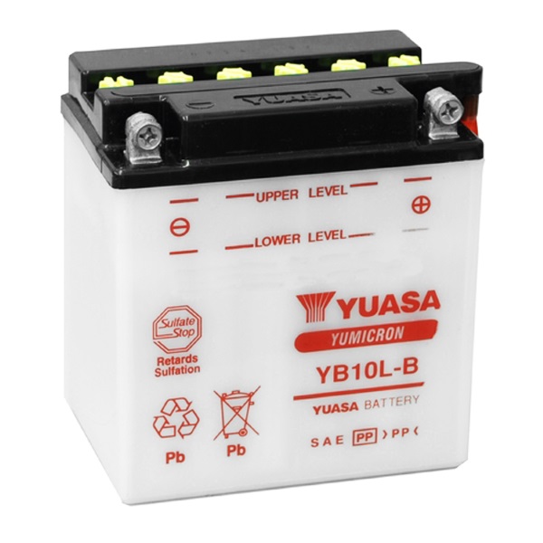Мото аккумулятор АКБ YUASA (Юаса) YB10L-B 11Ач о.п.