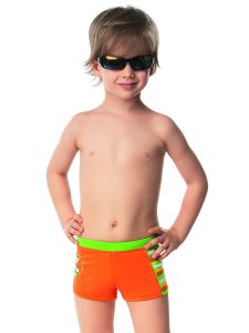 Оранжевые шорты-плавки для мальчика