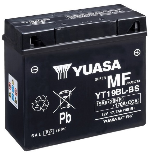 Мото аккумулятор АКБ YUASA (Юаса) YT19BL-BS 17,7Ач о.п.