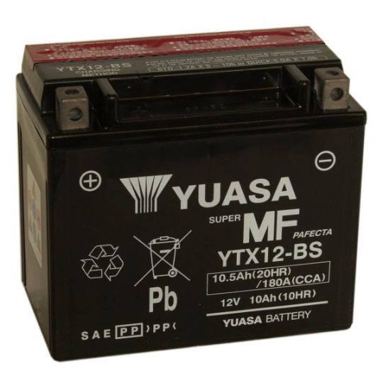 Мото аккумулятор АКБ YUASA (Юаса) YTX12-BS 10Ач п.п.