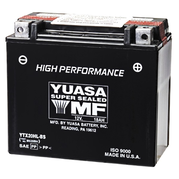 Мото аккумулятор АКБ YUASA (Юаса) YTX20HL-BS 20L-BS 18Ач о.п.