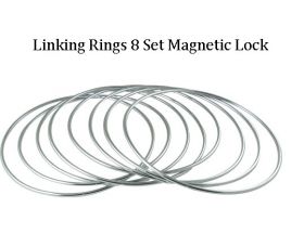 Linking Rings 8 Set Magnetic Lock Восемь колец с магнитным замком