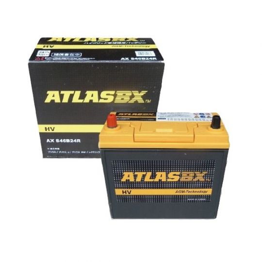 Автомобильный аккумулятор АКБ ATLAS (Атлас) ABX AGM S46B24R 45Ач п.п.