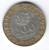 200 эскудо 1992 г. Португалия