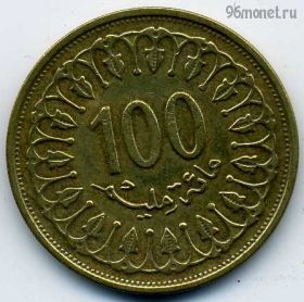 Тунис 100 миллимов 1993