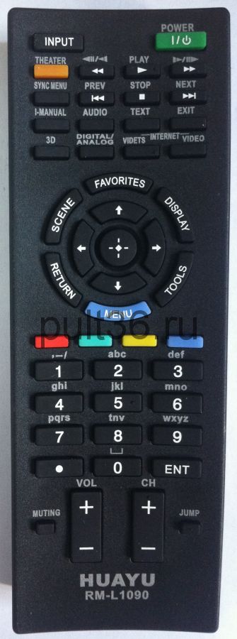Пульт ДУ Sony RM-L1090 LCD TV 3 D универсальный