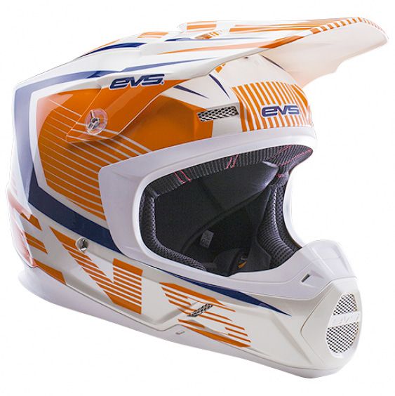 EVS - T5 Vector шлем, оранжево-синий