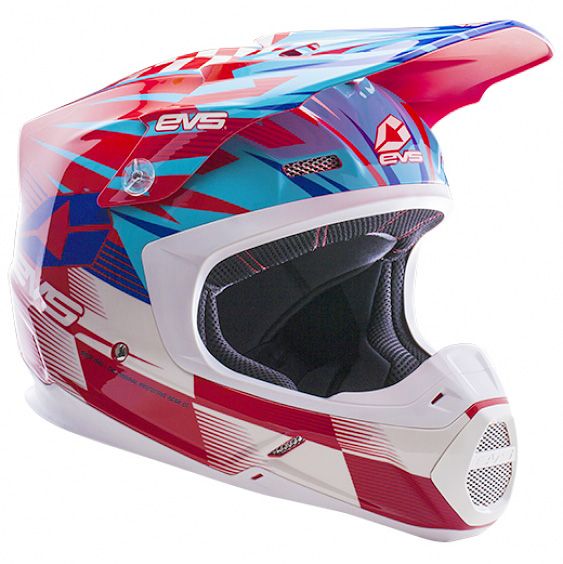 EVS - T5 Speedway шлем, красно-синий