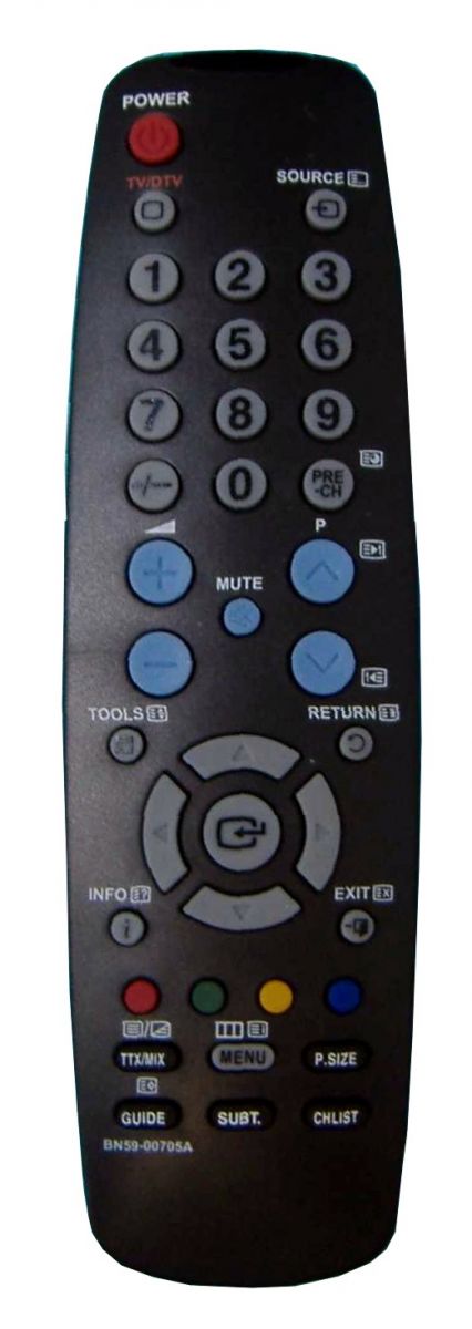 Пульт для Samsung BN59-00705A, BN59-00705B (TV) (LE-19A656A1D, LE-22A457C1D, LE-22A656A1D, LE-26A336J1D, LE-32A336J1D, LE-37A336J1D, LE-40A336)