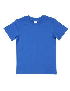 синяя детская футболка