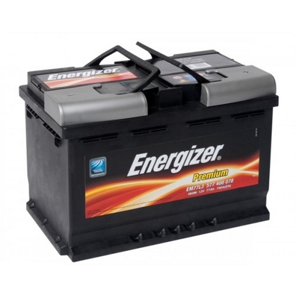 Автомобильный аккумулятор АКБ Energizer (Энерджайзер) PREMIUM EM77L3 577 400 078 77Ач о.п.