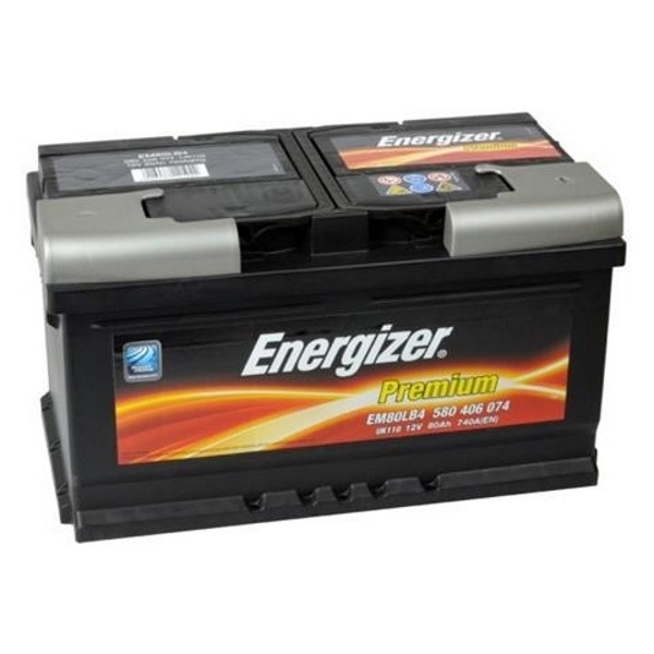 Автомобильный аккумулятор АКБ Energizer (Энерджайзер) PREMIUM EM80LB4 580 406 074 80Ач о.п.