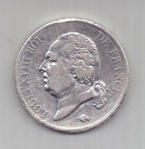 5 франков 1821 г. Франция