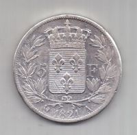 5 франков 1821 г. Франция