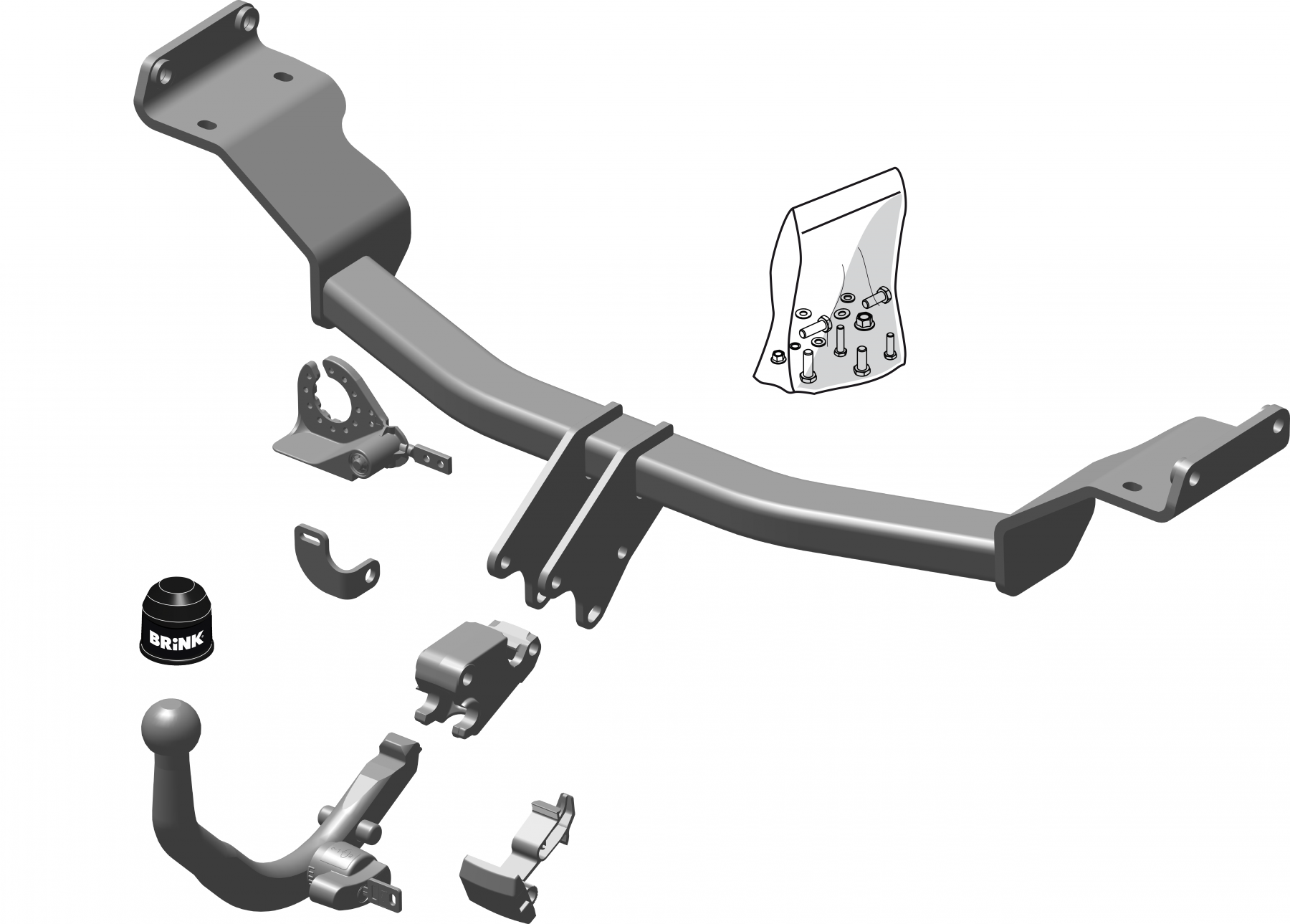 Фаркоп Thule-Brink тип BMA Hyundai i30 hachback12- съемное крепление