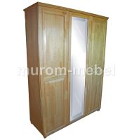 Шкаф 3-дверный Муром с зеркалом (135х55х220)