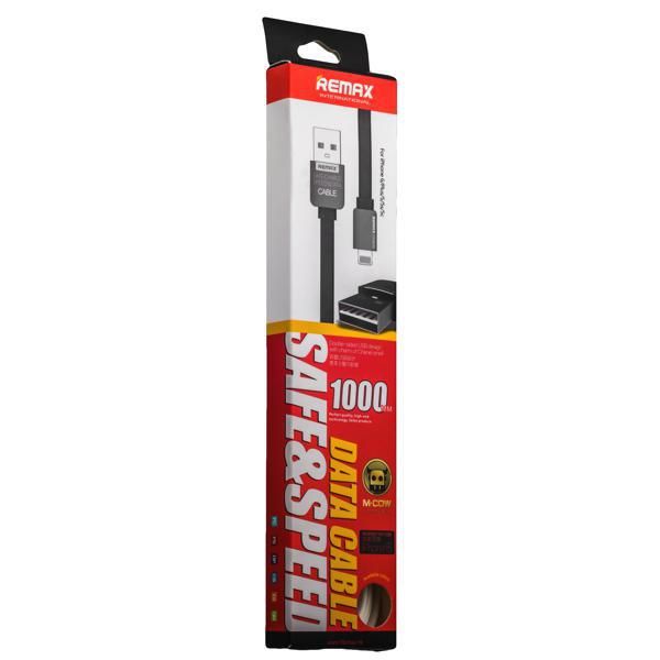 Кабель USB Remax Safe and Speed Apple iPhone 5/5C/5S/5/6/6 Plus/iPad 4/mini/iPod Touch 5/Nano 7 (1 метр) (black)