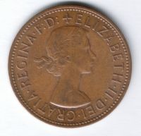 1 пенни 1967 г. Великобритания
