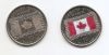 50 лет флагу Канады 25 центов Канада 2015 набор из 2 монет