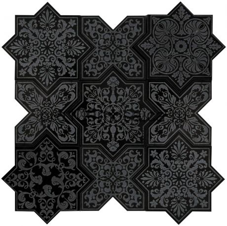 PNT-2 Мозаика серия PANTHEON (BLACK), размер, мм: 203*92*10 (Skalini)