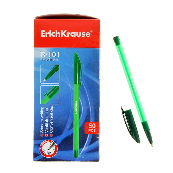 Зеленая шариковая ручка