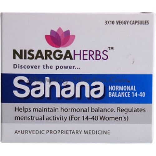Сахана препарат для женщин от 14 до 40 лет Нисарга Хербс / Nisarga Herbs Sahan Capsules
