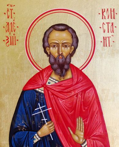 Икона Алексий Константинопольский (рукописная)