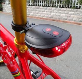 Задний фонарь велосипедный лазерный
