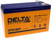 Аккумулятор свинцово-кислотный АКБ DELTA (Дельта) DTM 1207 12 Вольт 7 Ач