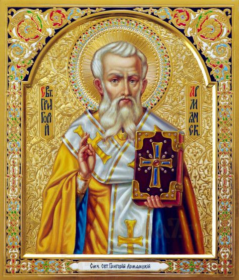 Икона Григорий Армянский (рукописная)