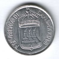 10 лир 1973 г. Сан-Марино