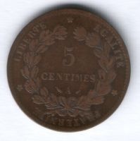 5 сантимов 1883 г. Франция