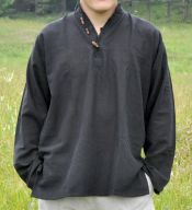 Мужская индийская черная рубашка из органического хлопка, Санкт-Петербург