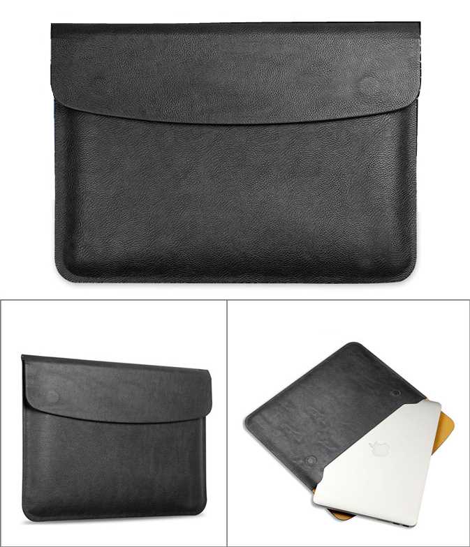 Чехол-конверт для ультрабука 13" и сумочка для аксессуаров (экокожа)