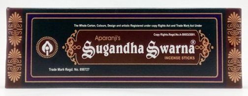 Индийские ароматические палочки Sugandha Swarna, купить с доставкой из Индии