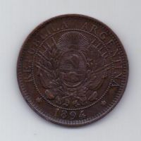 2 сентаво 1894 г. Аргентина
