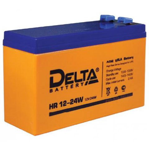 Аккумулятор свинцово-кислотный АКБ DELTA (Дельта) HR 12-24W 12 Вольт 6Ач