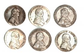Копии редких царских монет. Отличное качество, не магнит, 6шт