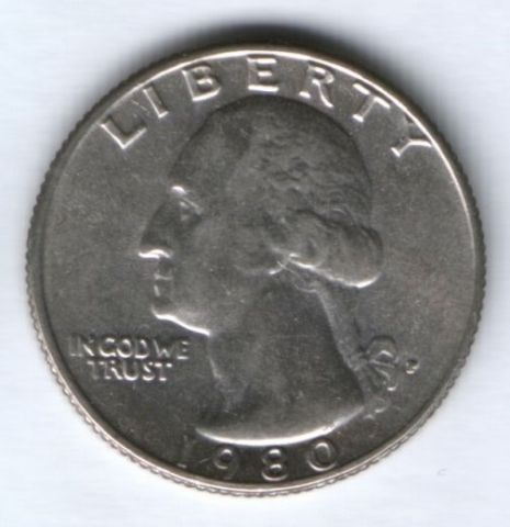1/4 доллара 1980 г. США