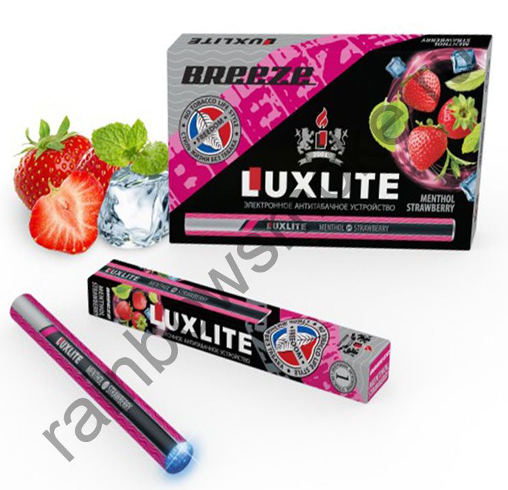 Электронная сигарета Luxlite Breeze Клубника и мята (Strawberry menthol)