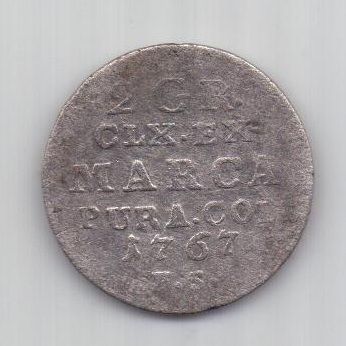 1/2 злотый 15 грош 1767 Литва Польша