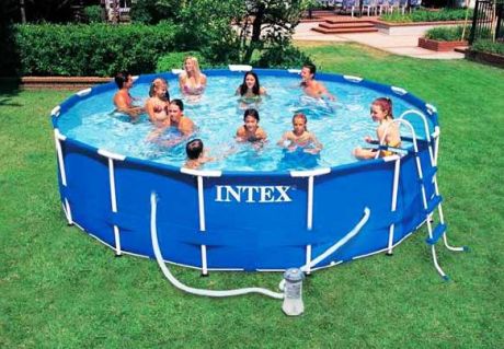 Каркасный бассейн 457х107см + аксессуары, INTEX