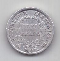 1/2 франка 1808 г. Франция