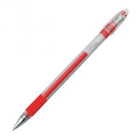 Ручка гелевая 0.5 мм красная "Proff" с резиновым держателем (арт. GP 8221-01) (01590)