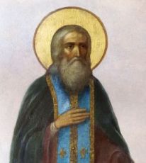 Икона Афанасий Высоцкий, Серпуховской (рукописная)