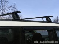 Багажник на крышу Nissan X-Trail (T30,31), Lux, стальные прямоугольные дуги