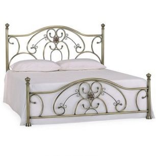 Кровать двуспальная Элизабет (Elizabeth) + основание Античная медь (160 x 200 см)