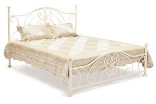 Кровать двуспальная Элизабет (Elizabeth) Античный белый (160 см x 200 см)